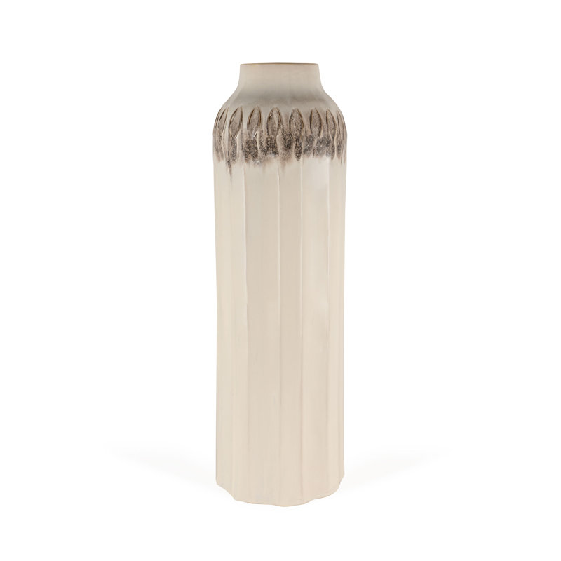 Kaya Ceramic Floor Vase, Small, 24" H x 7.5" W x 7.5" D