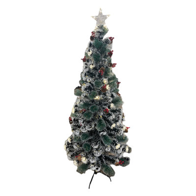 Lighted Artificial Pine Christmas Tree