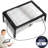 3X Magnifying Glass 4 LED Lighted Magnifier with Light and Foldable Stand for Hands Free Reading