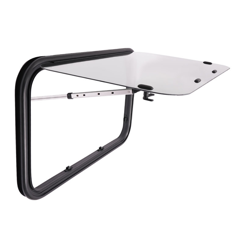 Black Aluminum RV Rectangular Window