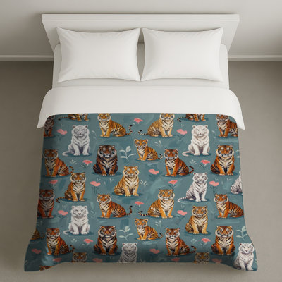 Divers housses de couette tigres et fleurs