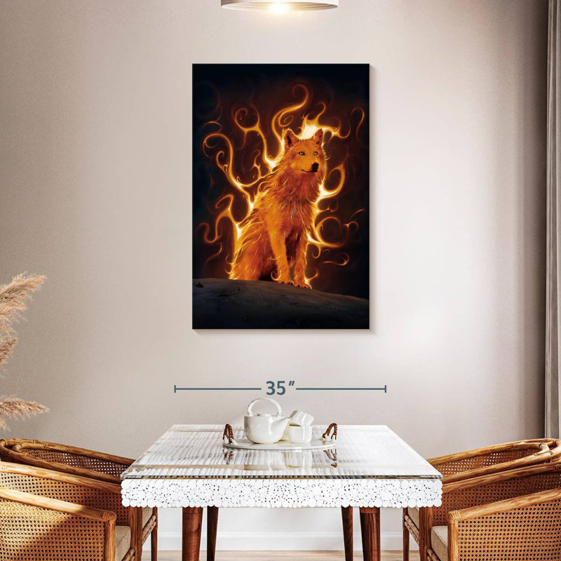 Brampt Phoenix Wolf, 45" H x 30" W