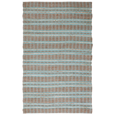 Tapis rayé en jute / coton Sekani