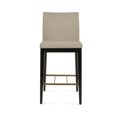 Tabouret de bar et de comptoir en bois de frêne noir Aria