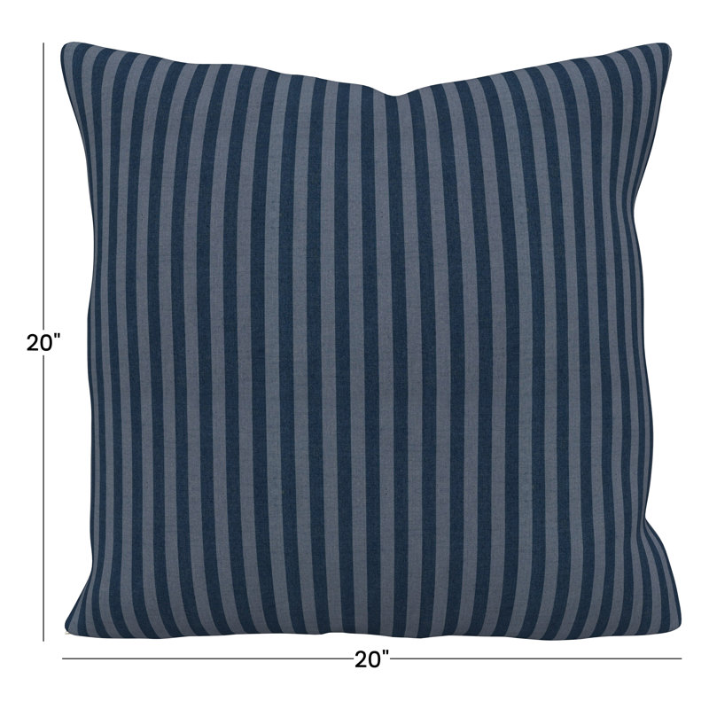 Coussin décoratif intérieur / extérieur Gabi Sunbrella®, Sail Away Denim, 20 x 20 x 3