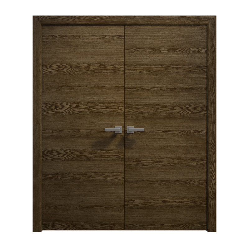 Portes doubles intérieures intérieures | Ego 5000 | Cadre de panneau intérieur en bois massif | Portes modernes pour placard