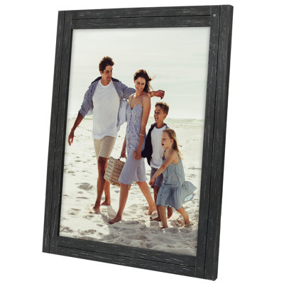 Americanflat Rustic Picture Frame - Polished, Crystal Clear Glass