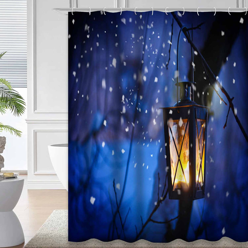 Rideau de douche Christmas Lantern, L 72 po x l 72 po