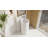 Badeloft Stone Resin Freestanding Pedestal Bathroom Sink SB-03-G in Glossy White-35943463