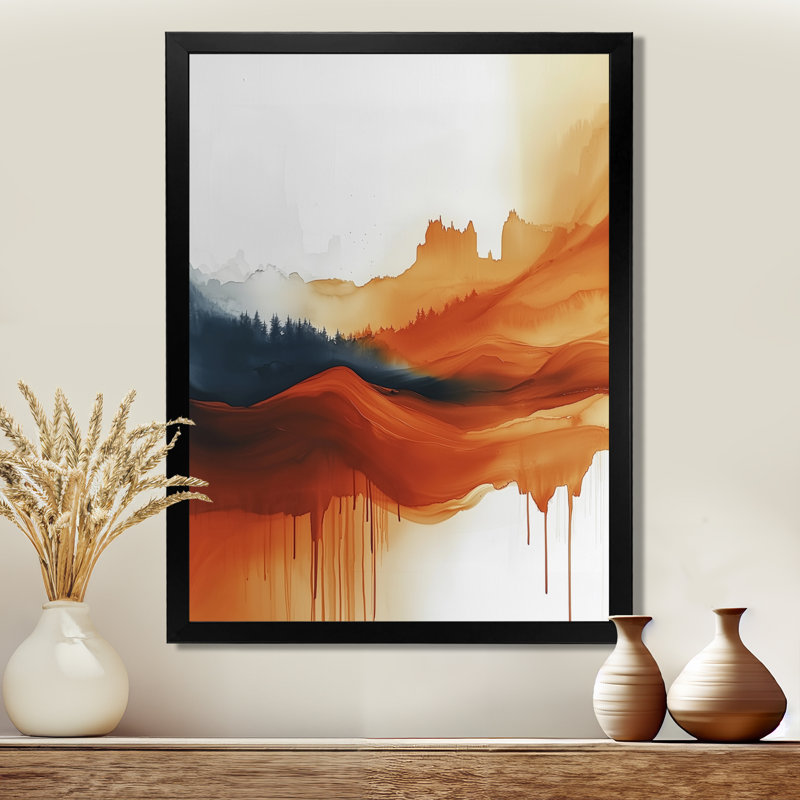 Olgeir - Paysages, art mural, H 44 po x l 34 po, Noir, noir, noir, noir, Reproduction encadrée d'une seule photo