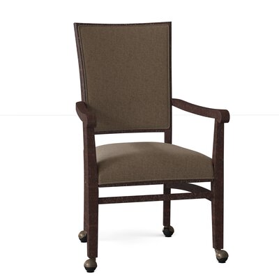 Plymouth Upholstered King Louis Back Arm Chair -  Fairfield Chair, 8411-A4_ 8789 06_ Espresso