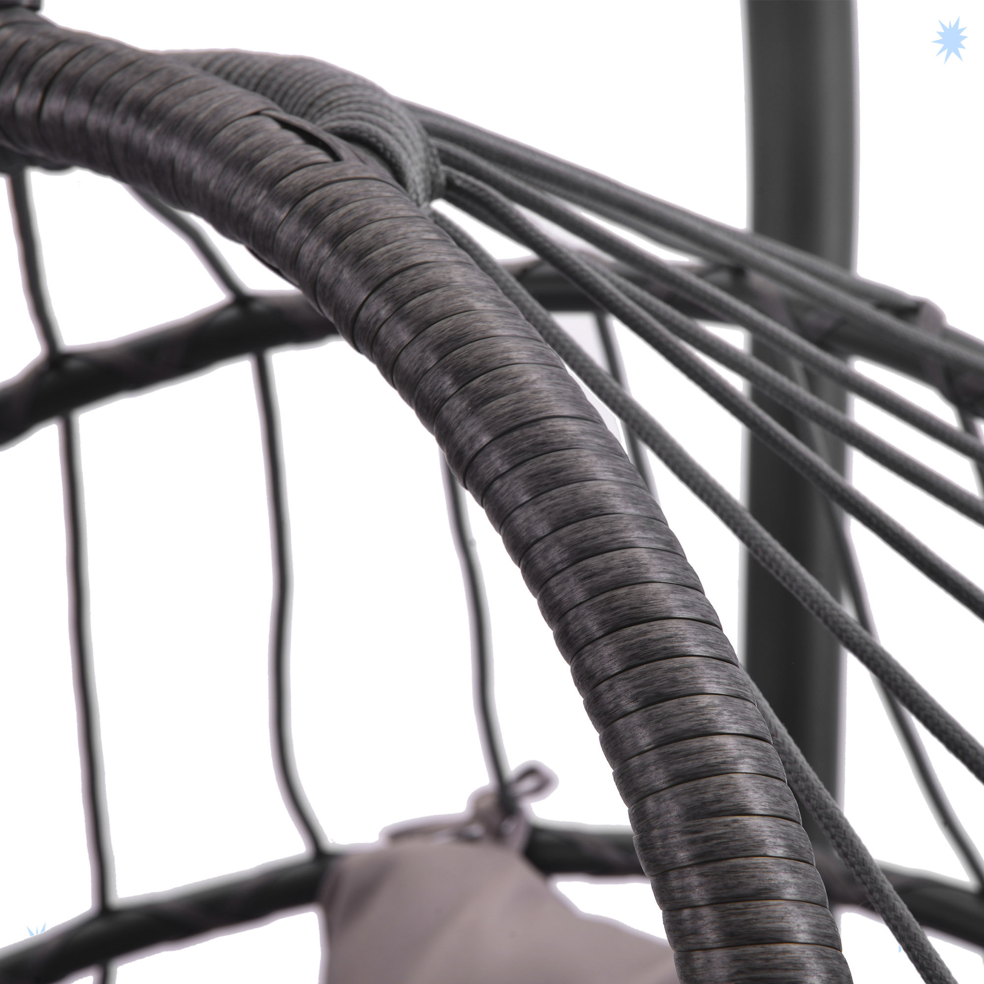 Dakota Fields Outdoor Wicker Rattan Swing Chair Hammock Chair Hanging