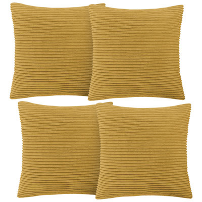Aspire Homeware Striped Square Velvet Cushion Cover