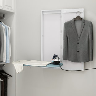 Armoire à planche à repasser murale avec miroir