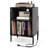 Record Player Stand w/Charging Station 5 Storage Compartments Anti-toppling Kits-1941090316