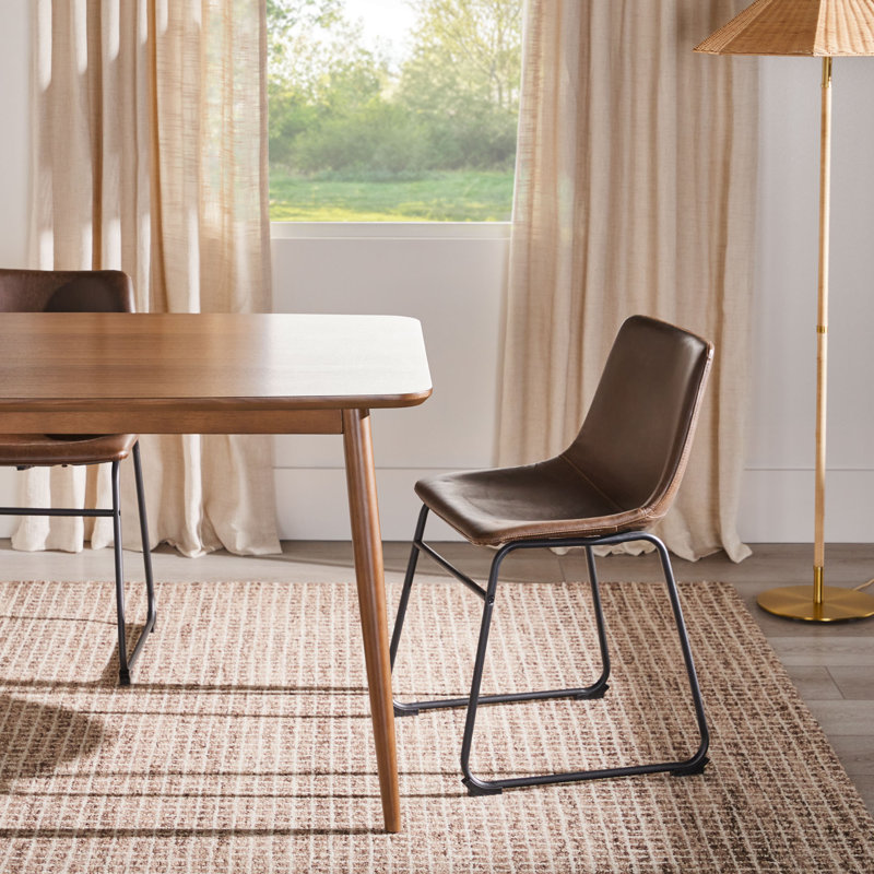 Jarvais 59" Mid-Century Dining Table, Walnut