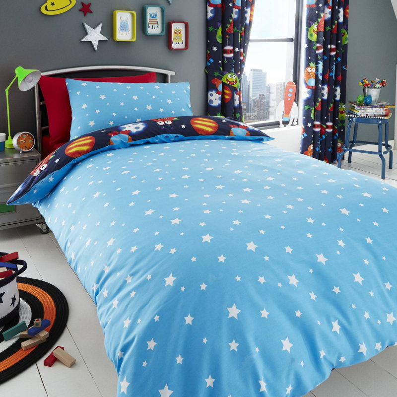 Sheraden Polyester Duvet Cover Set with Pillowcases, Single Duvet Cover + 1 Standard Pillowcase