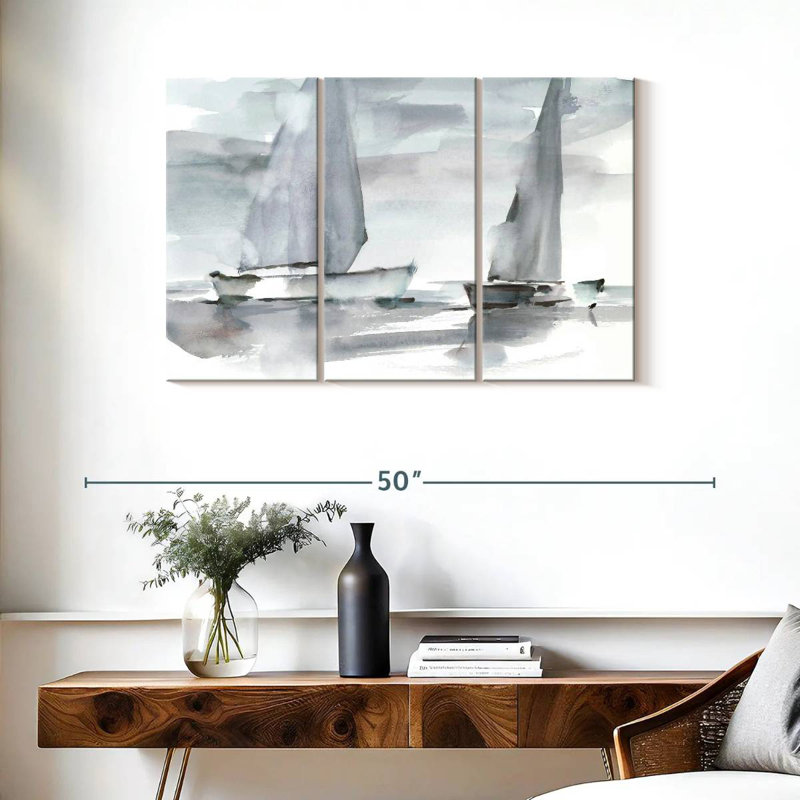 Mehar Misty Sails I, 24" H x 38" W