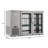 47 in. Commercial Two Glass Door Back Bar Cooler Refrigerator with Side Condenser and Compressor, LED Lighting, 11 Cu. Ft Capacity in Stainless Steel (KM-BC-2GD-SSBK)-112233247
