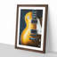 Aged Electric Guitar - Picture Frame Painting Print-56738607-56738608