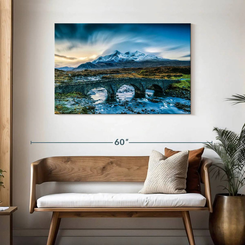 Lilie Sligachan Bridge et Cuillin Hills, H 30 po x l 45 po