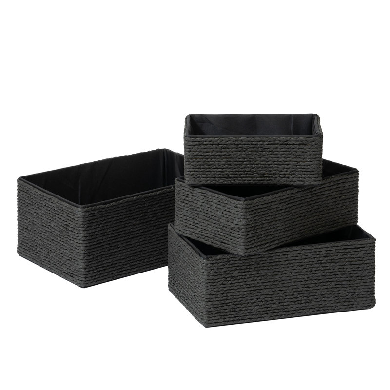Ensemble de paniers Kulu, Noir