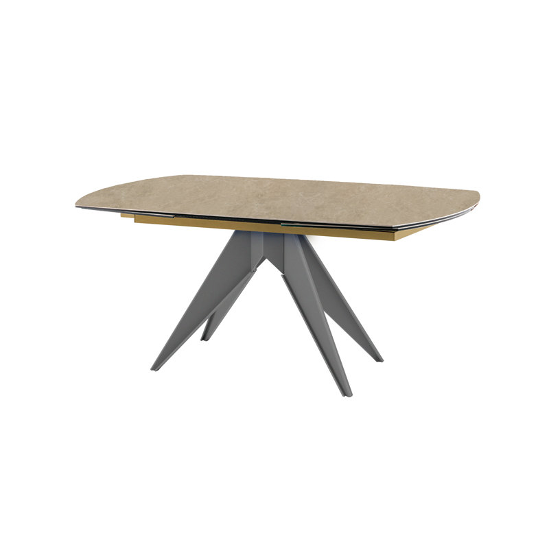 MINOSSE Dining Table, Emperador, Graphite