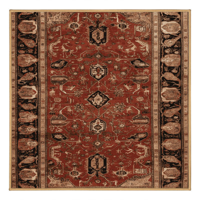 Tapis brun lavable à la machine