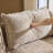 110'' W Square Arm Brown Boneless Chenille Sofa With Ottoman-1625498456