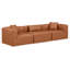 Canapé modulaire en similicuir 3 pièces Houswerth-94884226
