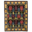 Voysey Wool Oriental Area Rug in Black/Gold