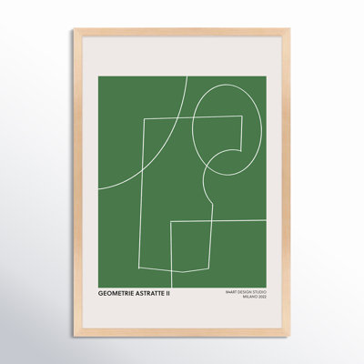 Caila "Geometric Abstraction in Green" Print