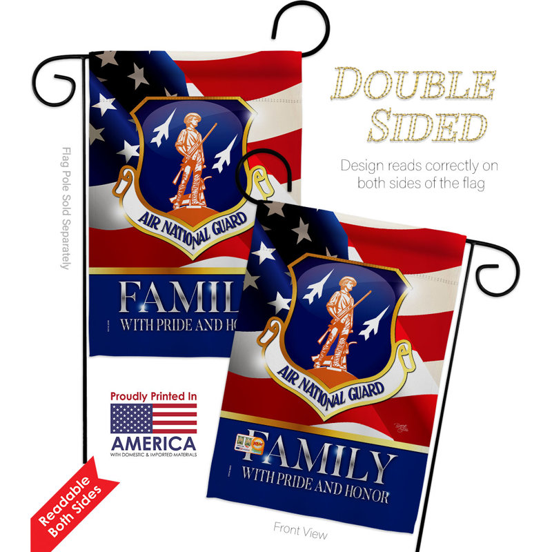 Double Sided 18.5'' H x 13'' W Polyester Flag Set