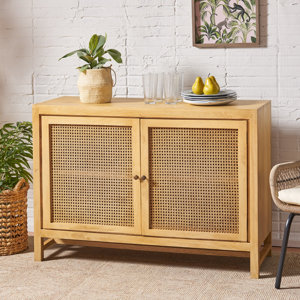 Alcino 2 - Door Solid Wood Accent Cabinet,No assembly is required