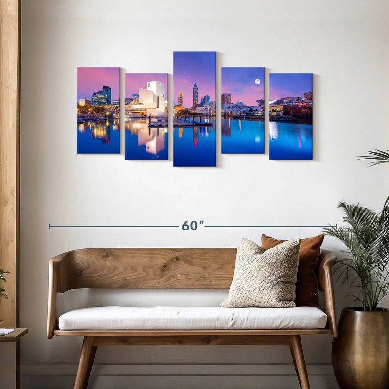  «Downtown Cleveland Skyline», H 24 po x l 49 po