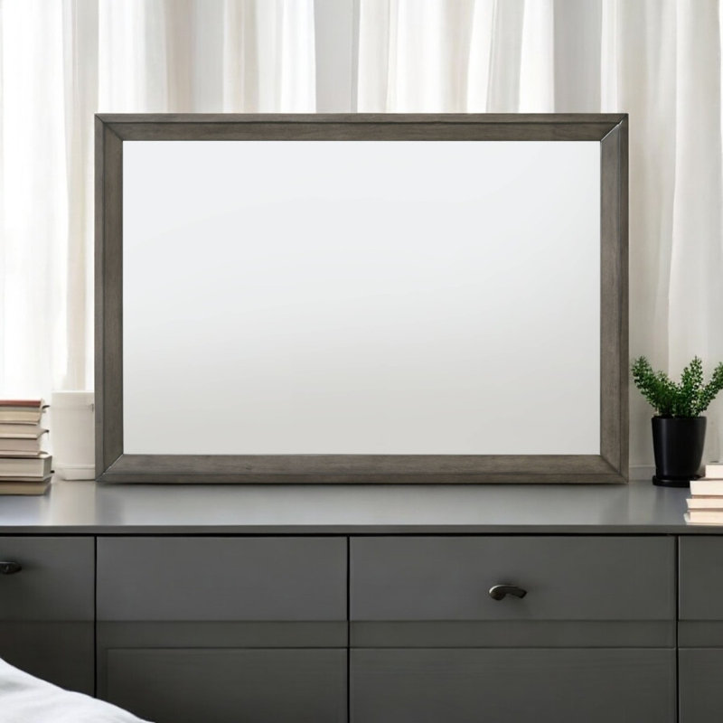 Escher Gray Oak Finish Mirror