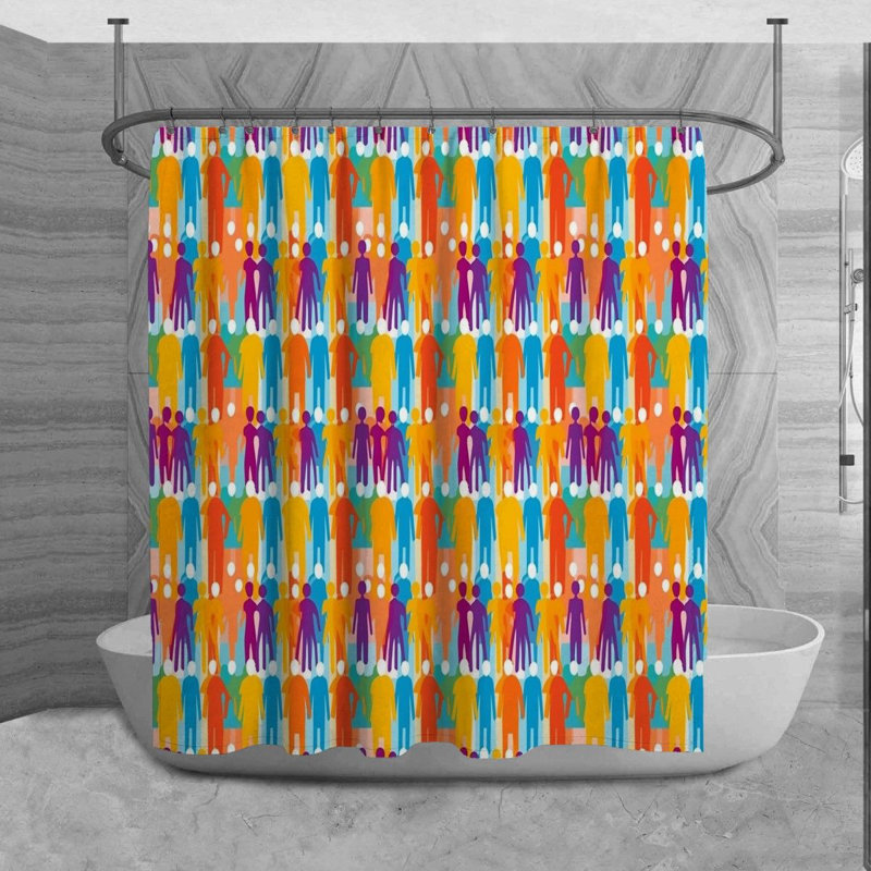 Rideau de douche Meigan, H 73 po x l 70 po