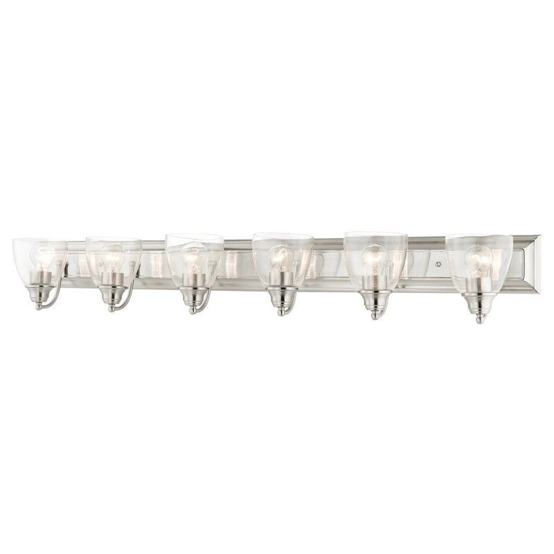 Shubhika 6 - Light Dimmable Vanity Light, Brushed Nickel