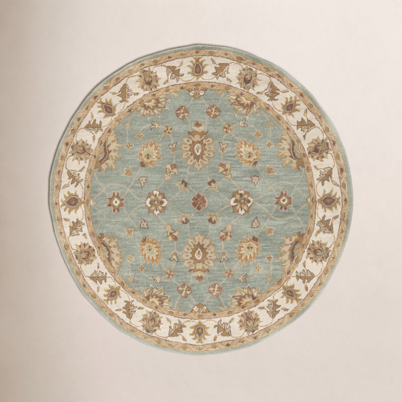 Southshore Wool Oriental Indoor Rug, Round 6'