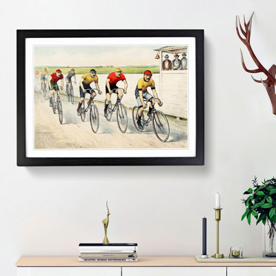 Bicycle Race by John Cameron - Framed Print