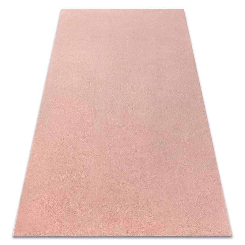 Pacificia Solid Colour Area Rug, Pink, Rectangular 80cm x 150cm