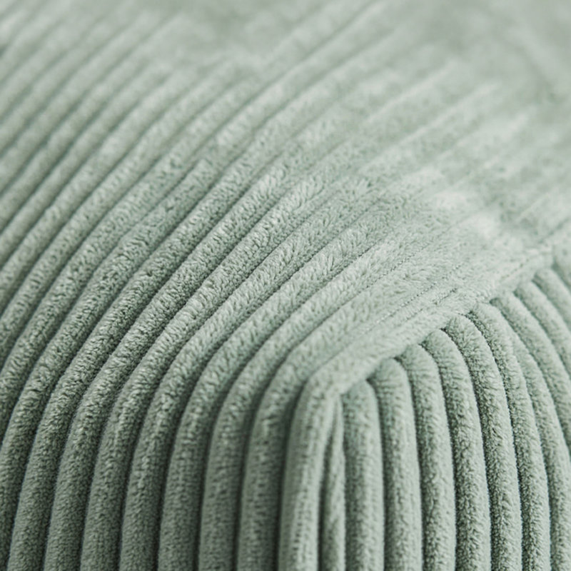 Pouf / repose-pieds en velours côtelé Jometh, Gris