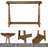 Rayo 43.31'' Solid Wood Console Table