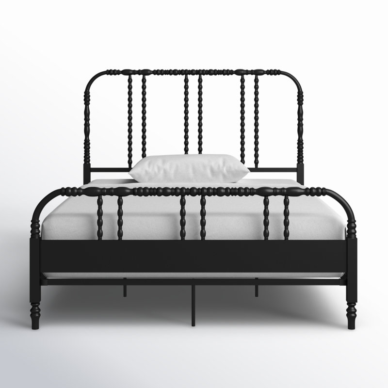 Metal Spindle Bed, Full, Black