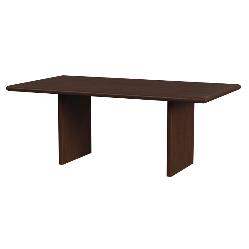 Table de salle à manger 74 "Soleil, Brun foncé