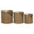 Adore Decor Shoshana Woven Basket, Set of 3, Natural