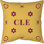 Cleveland Basketball Colors Wine Gold Twill Pillow