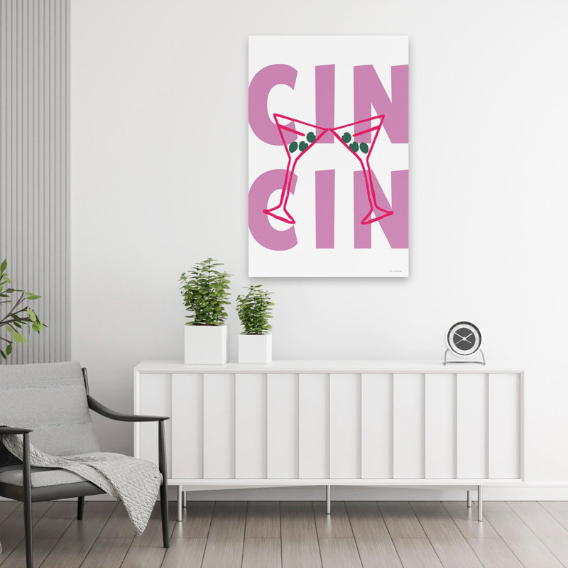 «Italian Cheers - Contemporary Cheers Martini Glasses», H 36 po x l 24 po