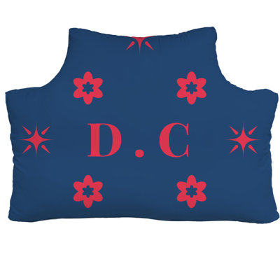 Coussin de tête de lit simple DC Basketball Colors 39,5 po x 29,5 po