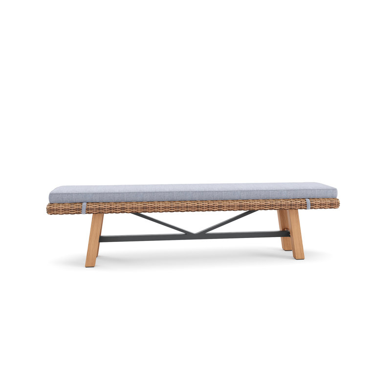 Truss Outdoor Teak Dining Bench